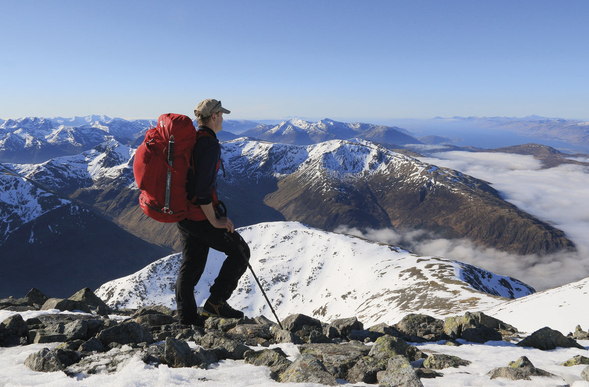 Fifty Years of Adventure - Route Photos - The view south-west from Ben Nevis on a perfect early spring day in Scotland (Dan Bailey)