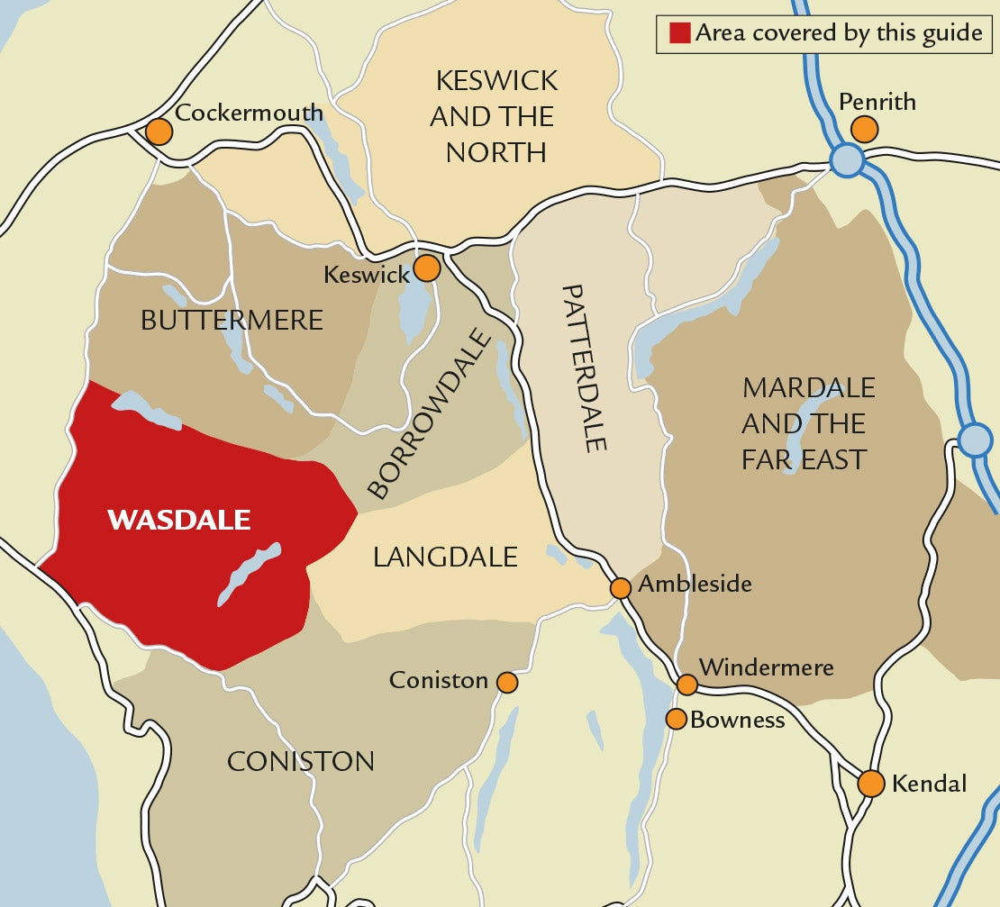 Walking the Lake District Fells - Wasdale - Location Map