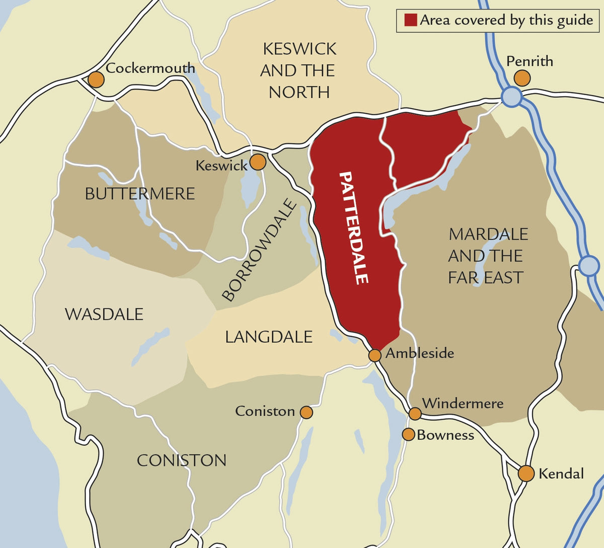 Walking the Lake District Fells - Patterdale  - Location Map