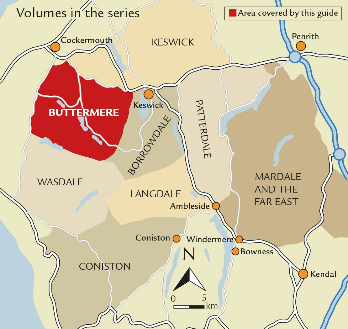 Walking the Lake District Fells - Buttermere - Location Map