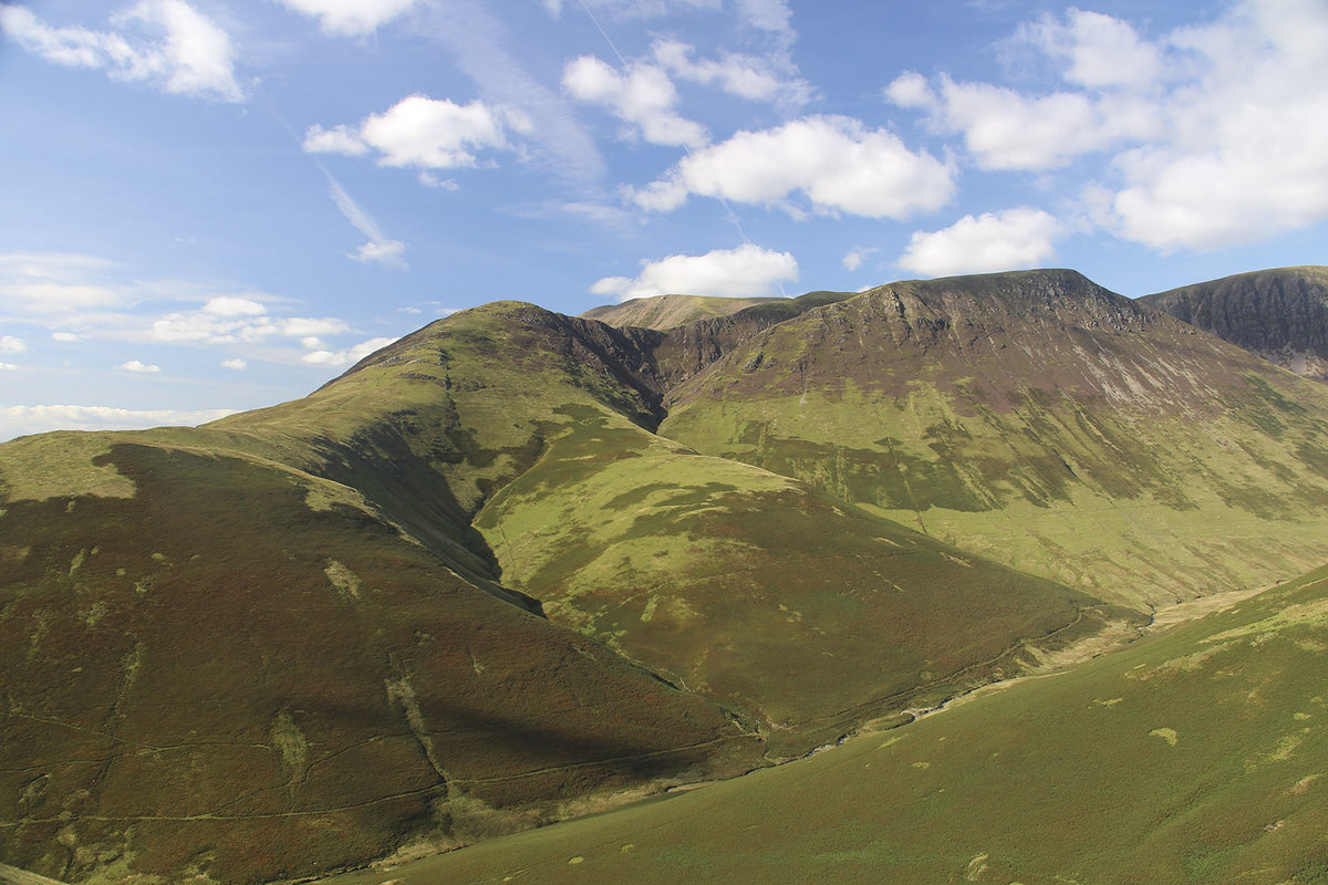 Walking the Lake District Fells - Buttermere - Route Photos - Whiteless Pike and Wandope from Newlands Hause