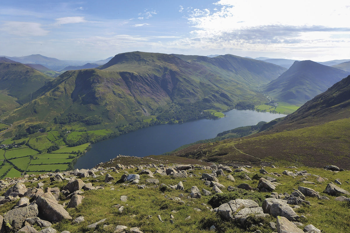 Walking the Lake District Fells - Buttermere - Route Photos - Buttermere from Dodd, below Red Pike (photo: Maggie Allan)