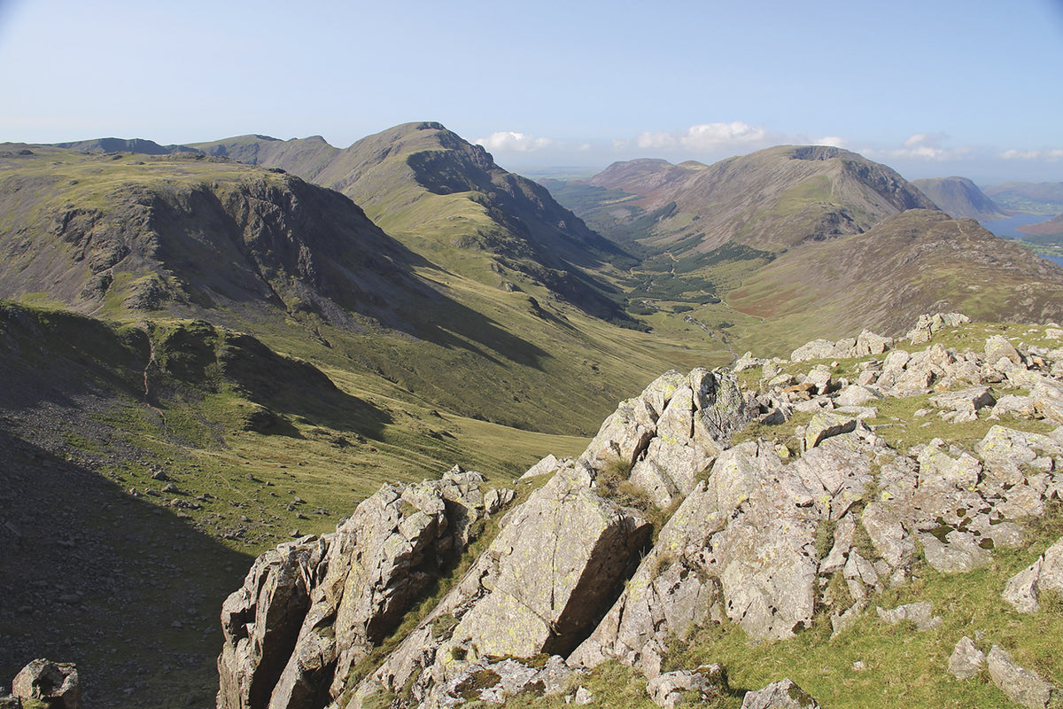 Walking the Lake District Fells - Borrowdale - Route Photos - Ennerdale from the summit of Green Gable