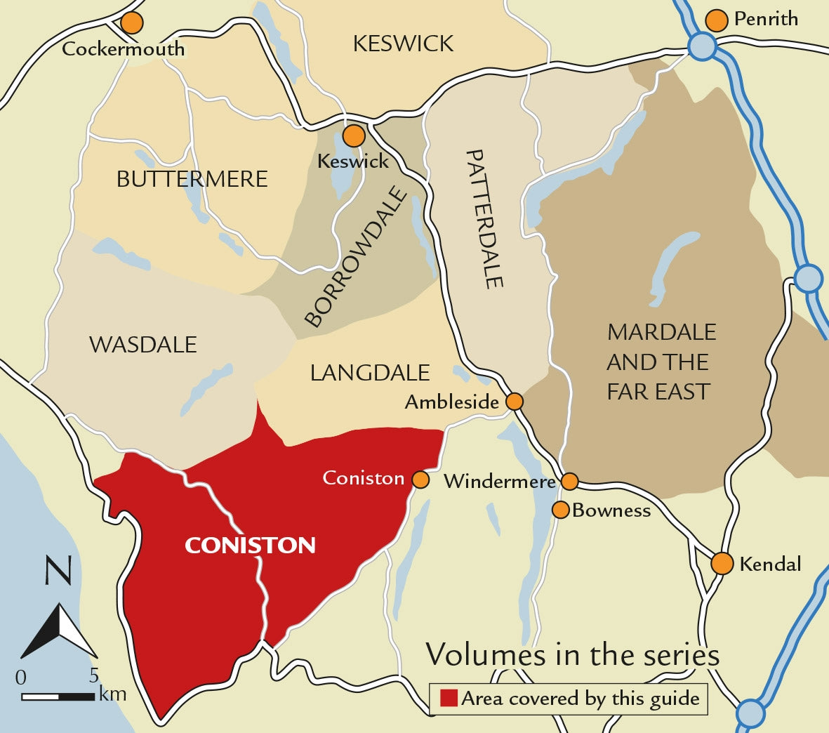 Walking the Lake District Fells - Coniston - Location Map