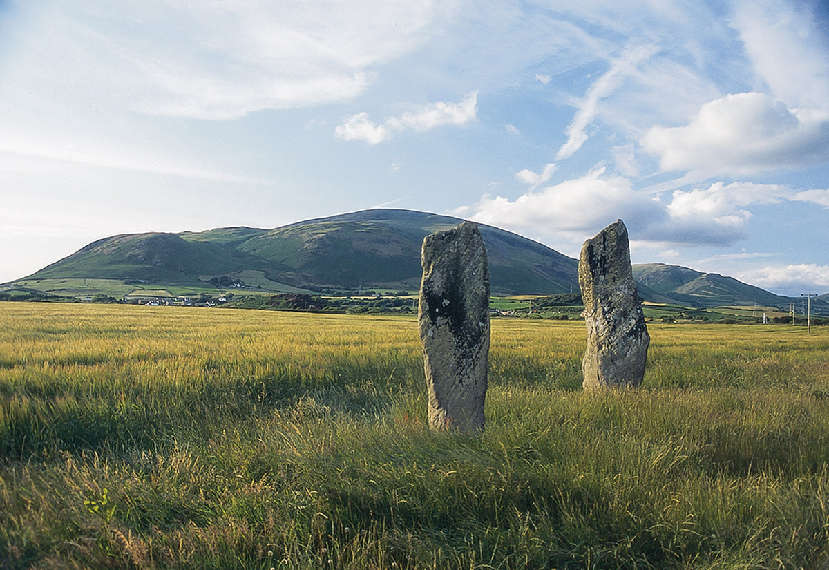 Walking the Lake District Fells - Coniston - Route Photos - Black Combe from the Giant’s Grave standing stones, Kirksanton
