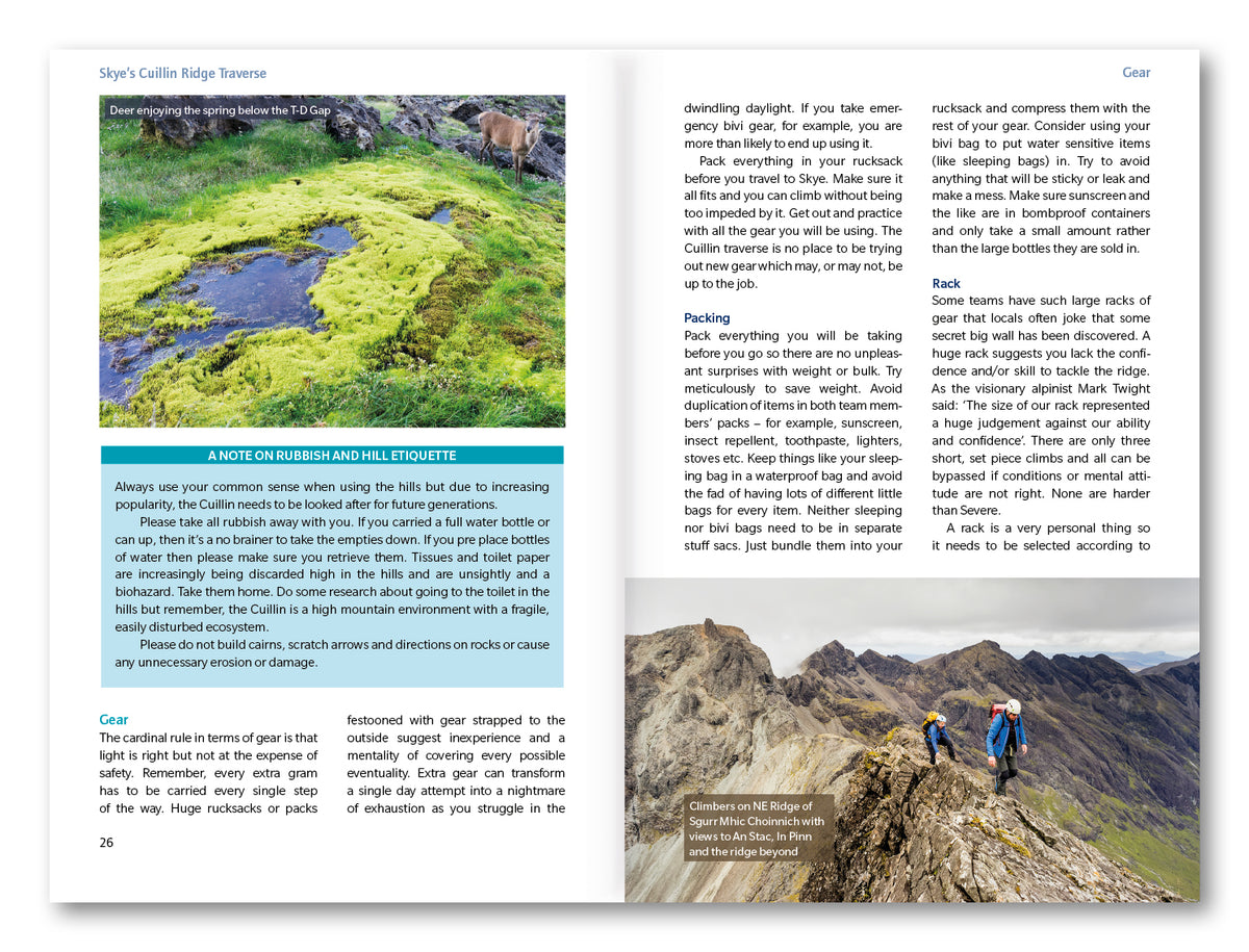 Skye's Cuillin Ridge Traverse - Route Photos