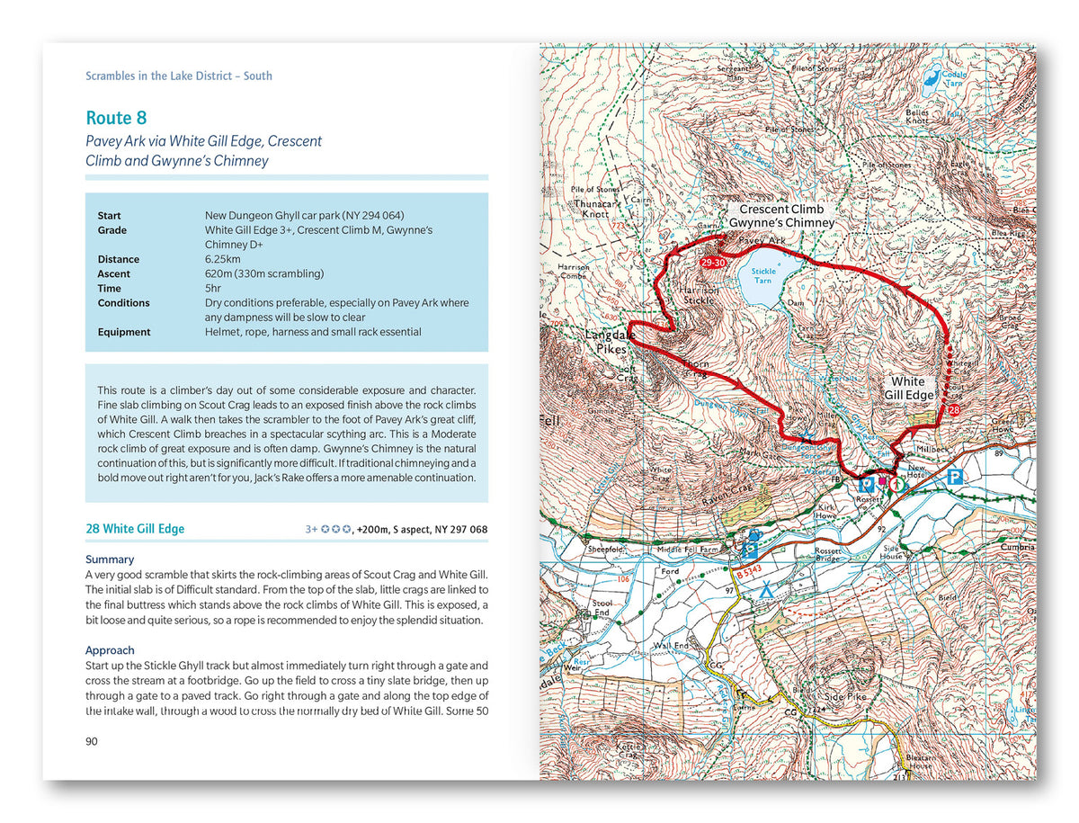 Scrambles in the Lake District - South - Route Photos