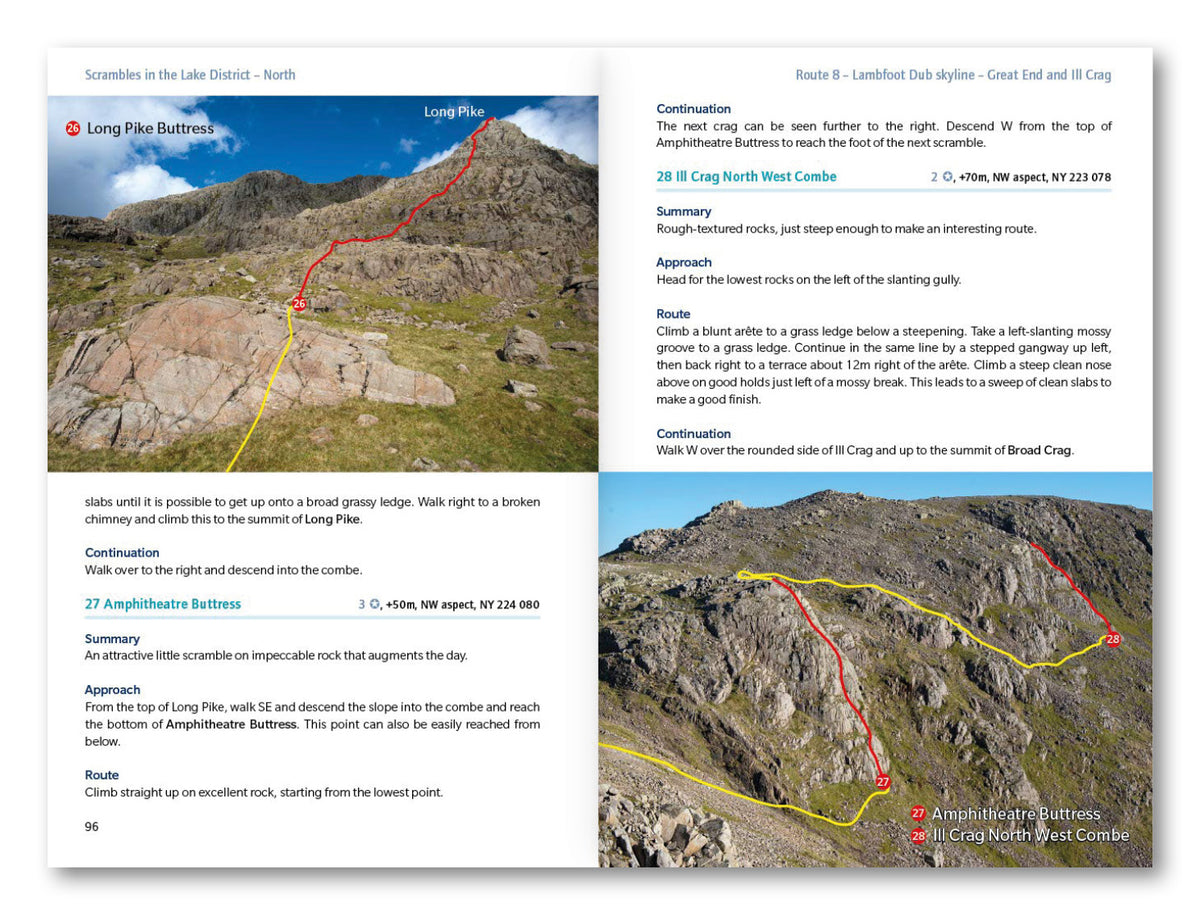 Scrambles in the Lake District - North - Route Photos