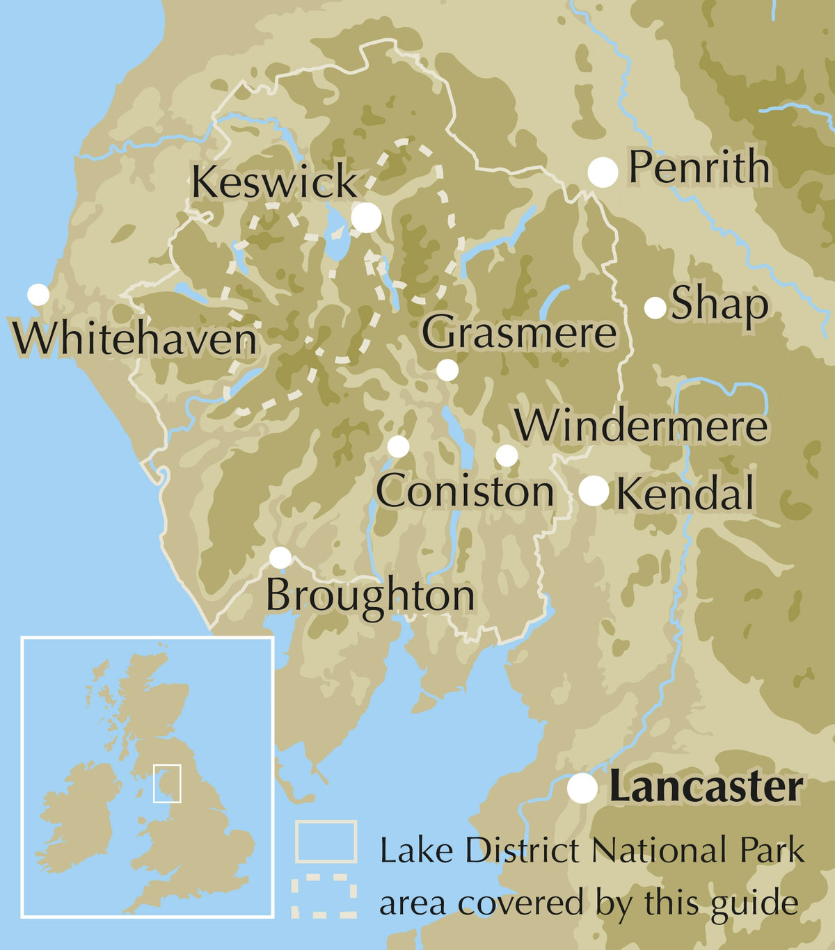 Scrambles in the Lake District - North - Location Map