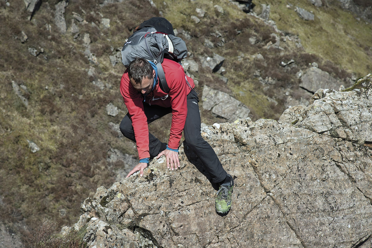 Scrambles in the Lake District - North - Route Photos - A cheval on Stegosaurus, Burtness Combe (Scramble 51, Route 14)