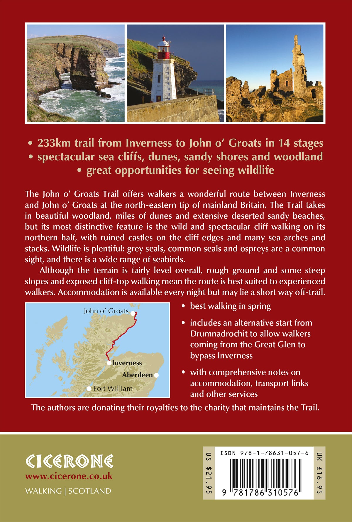 Walking the John o' Groats Trail - Back Cover