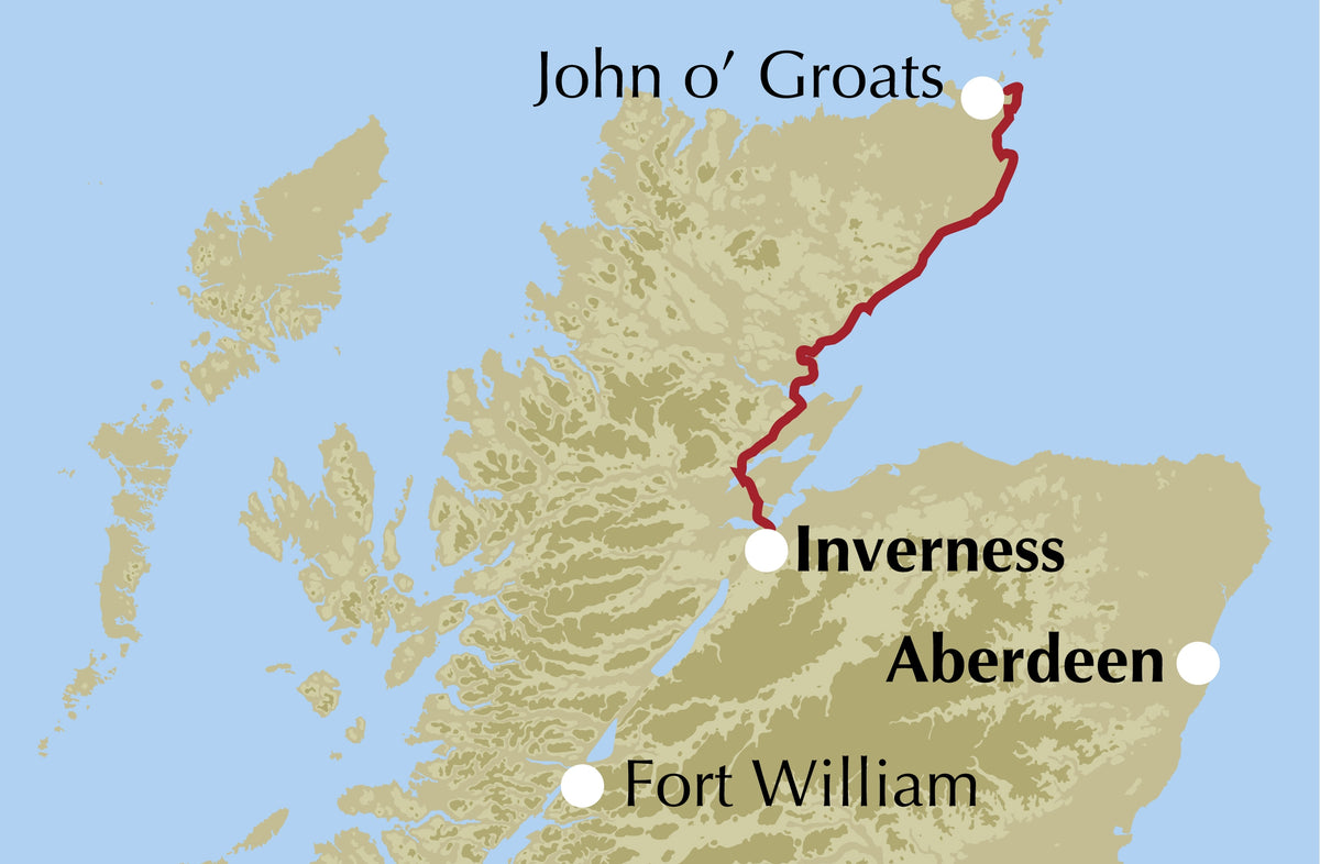 Walking the John o' Groats Trail - Location Map
