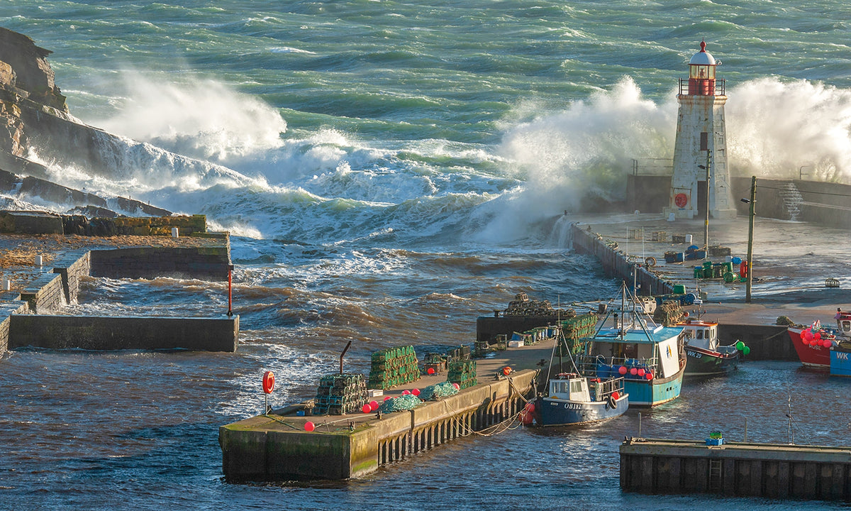 Walking the John o' Groats Trail - Route Photos - Lybster Harbour on Stage 10 (photo: Ken Crossan)