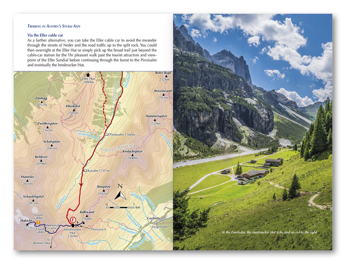 Trekking in Austria's Stubai Alps - Route Photos