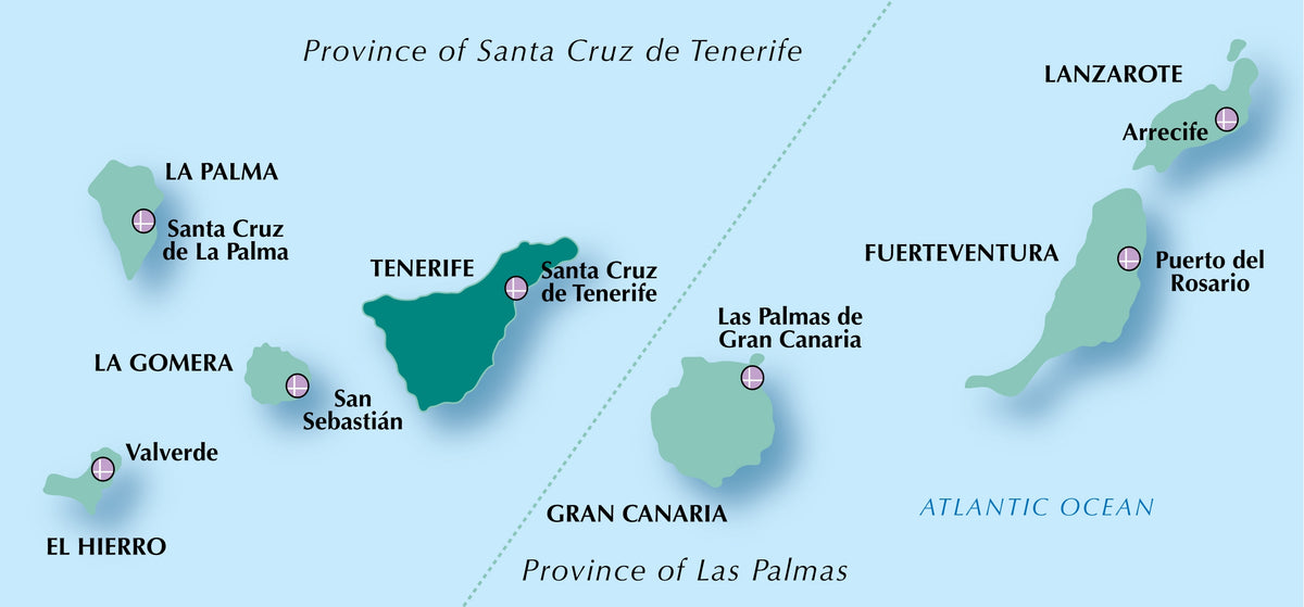 Walking on Tenerife - Location Map