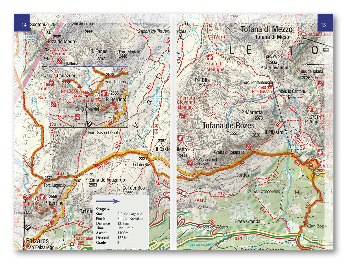 Alta Via 1 - Trekking in the Dolomites - Route Photos