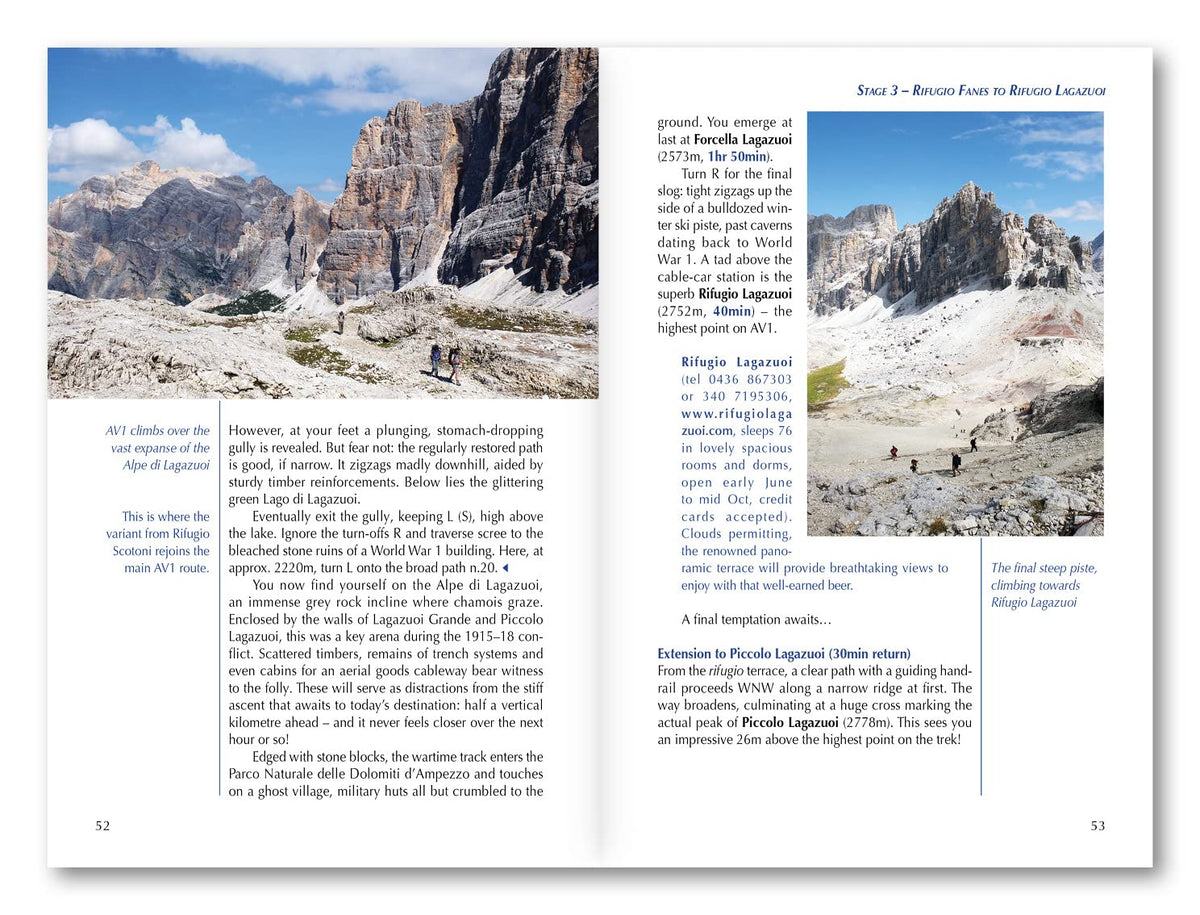 Alta Via 1 - Trekking in the Dolomites - Route Photos