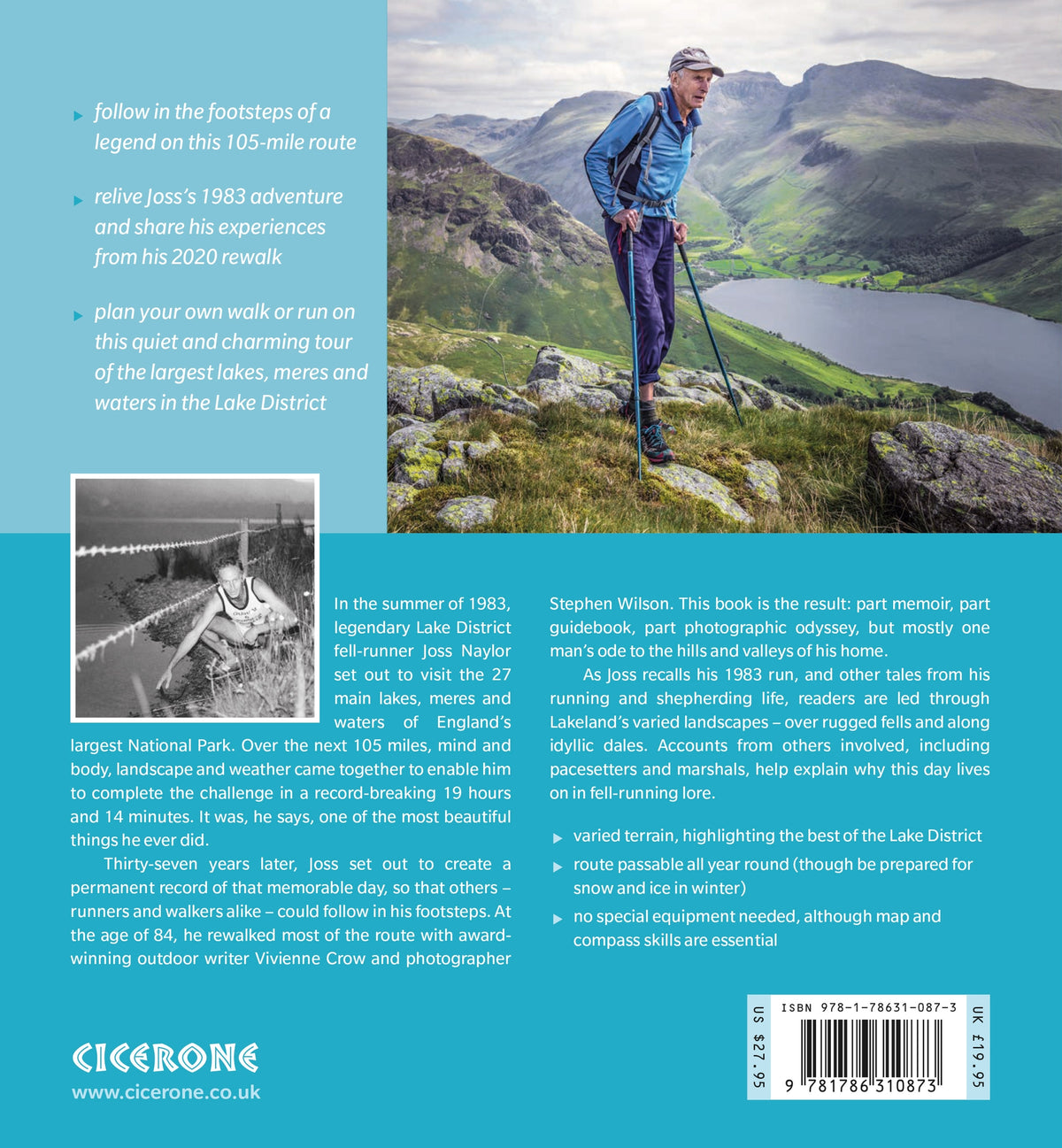 Joss Naylor's Lakes, Meres and Waters of the Lake District - Back Cover