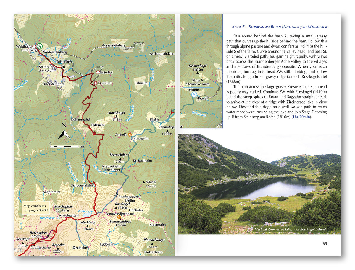 Trekking Austria's Adlerweg - Route Photos