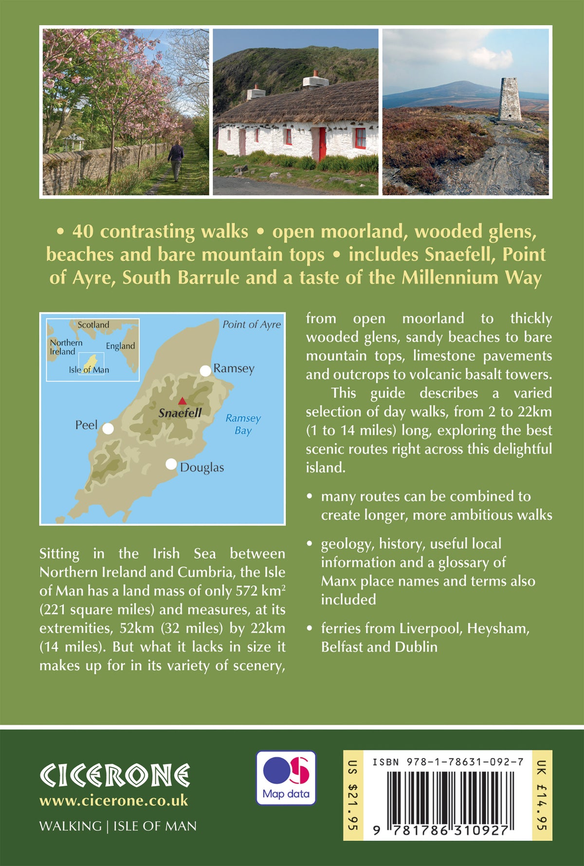 Walking on the Isle of Man - Back Cover