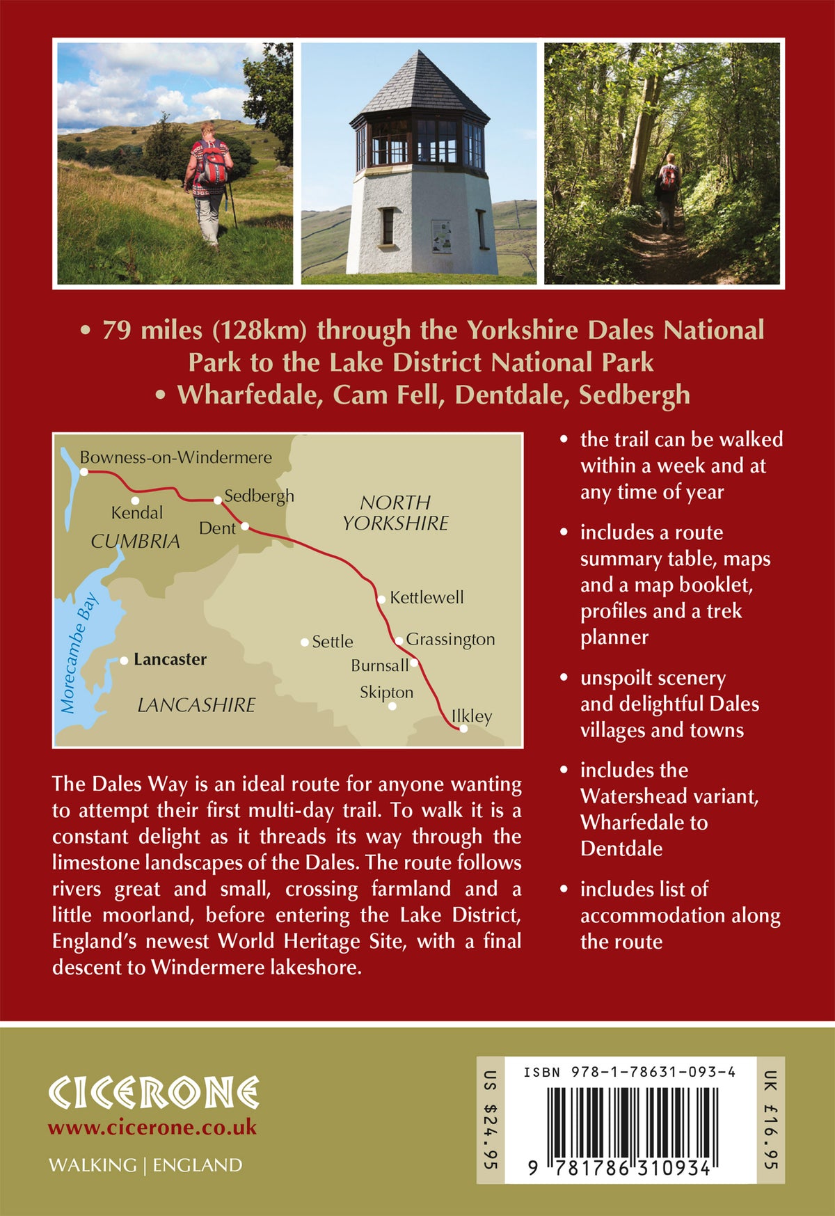 Walking the Dales Way - Back Cover