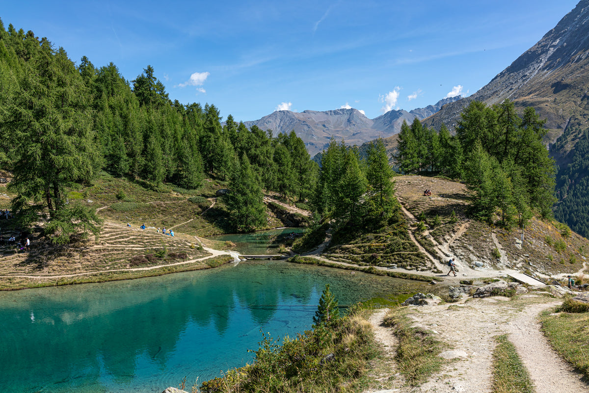 Walking in Arolla and Zinal - Route Photos - Lac Bleu