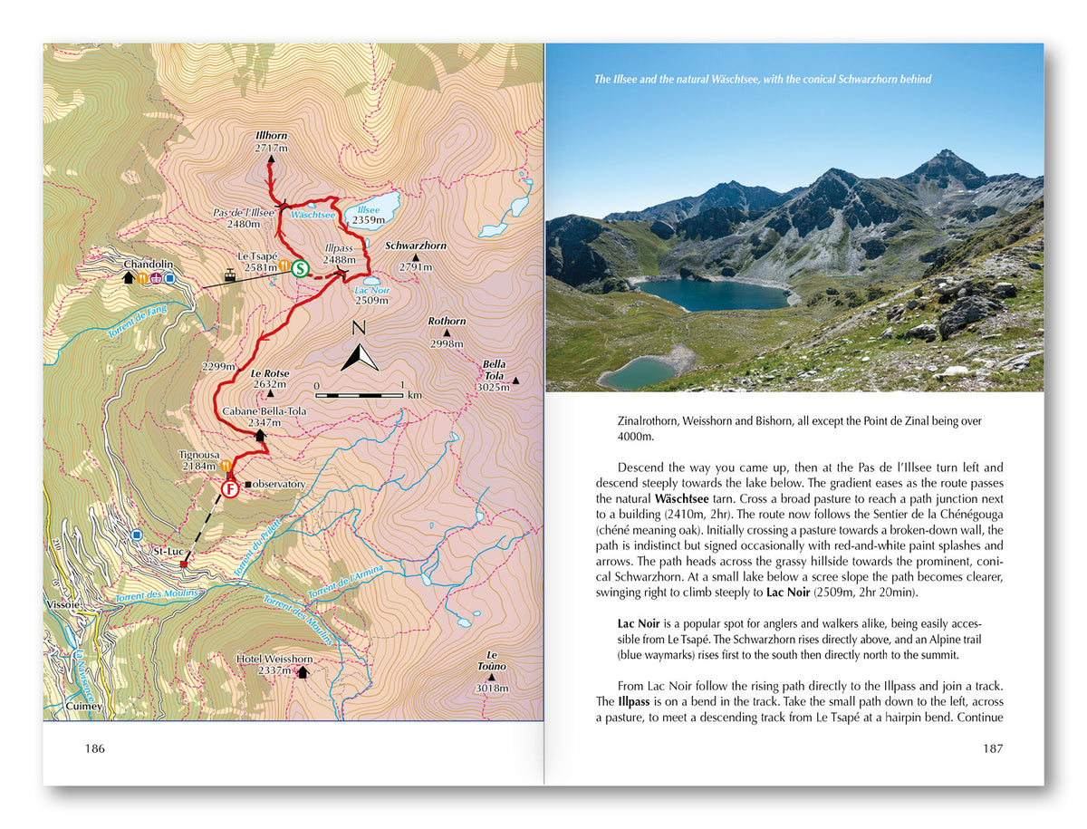 Walking in Arolla and Zinal - Route Photos