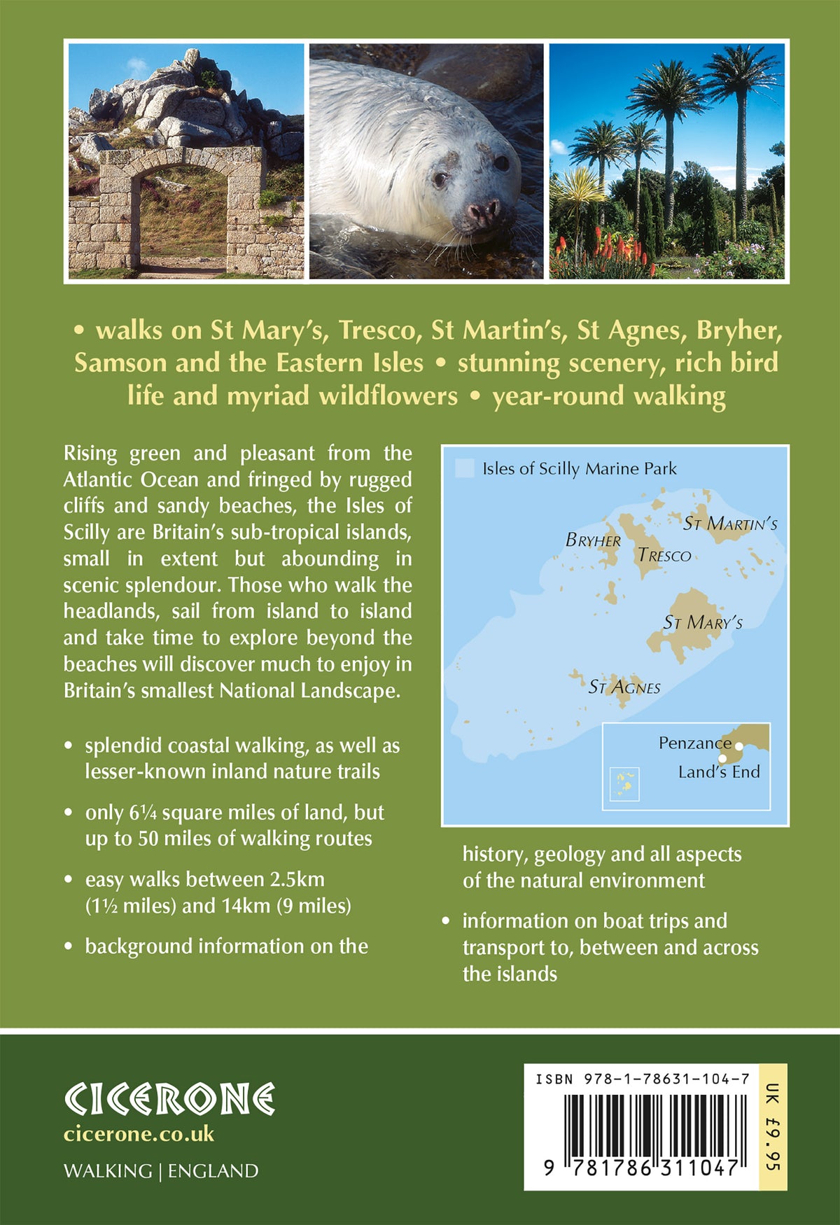 Walking in the Isles of Scilly - Back Cover