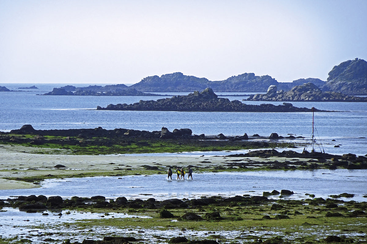 Walking in the Isles of Scilly - Route Photos - On very rare occasions when the tide recedes further than usual, it is possible to walk from Tresco to Samson