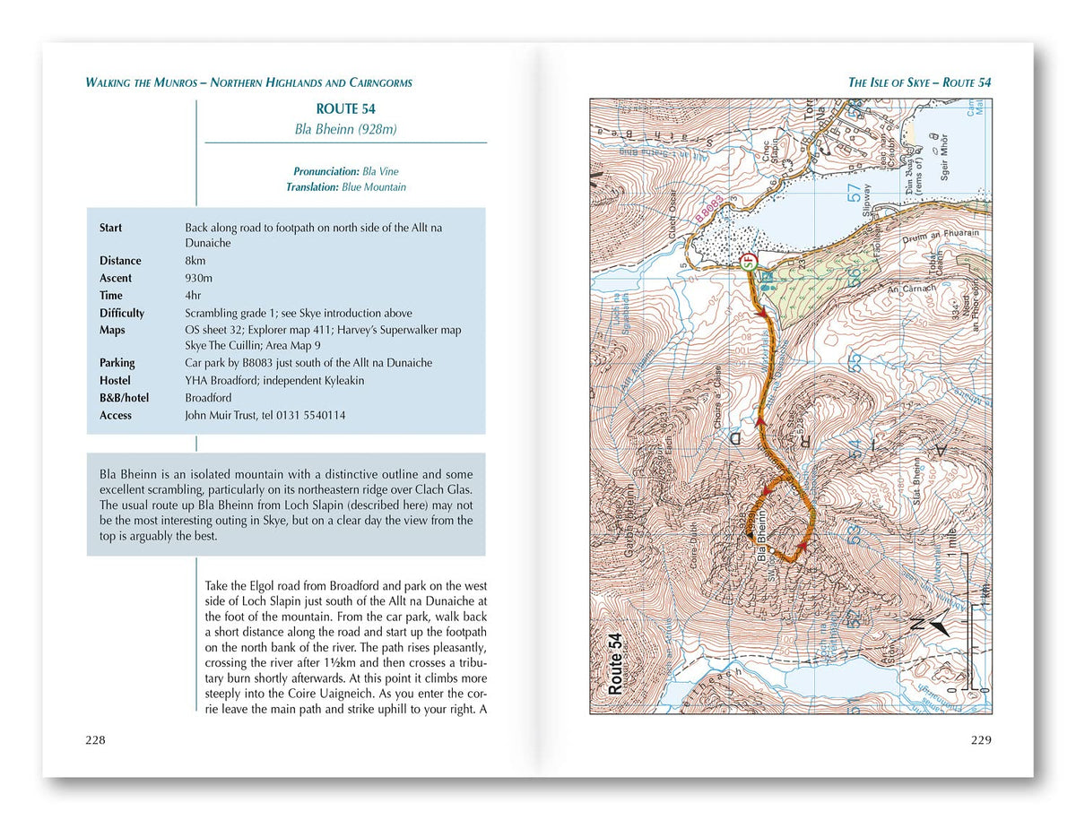Walking the Munros Vol 2 - Northern Highlands and the Cairngorms - Route Photos