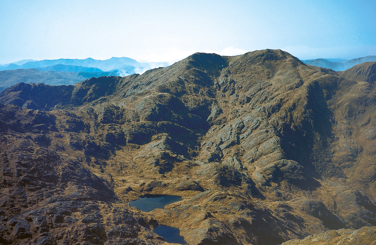 Walking the Munros Vol 2 - Northern Highlands and the Cairngorms - Route Photos - Choire Odhair and Meall Buidhe from Luinne Bheinn (Route 25)