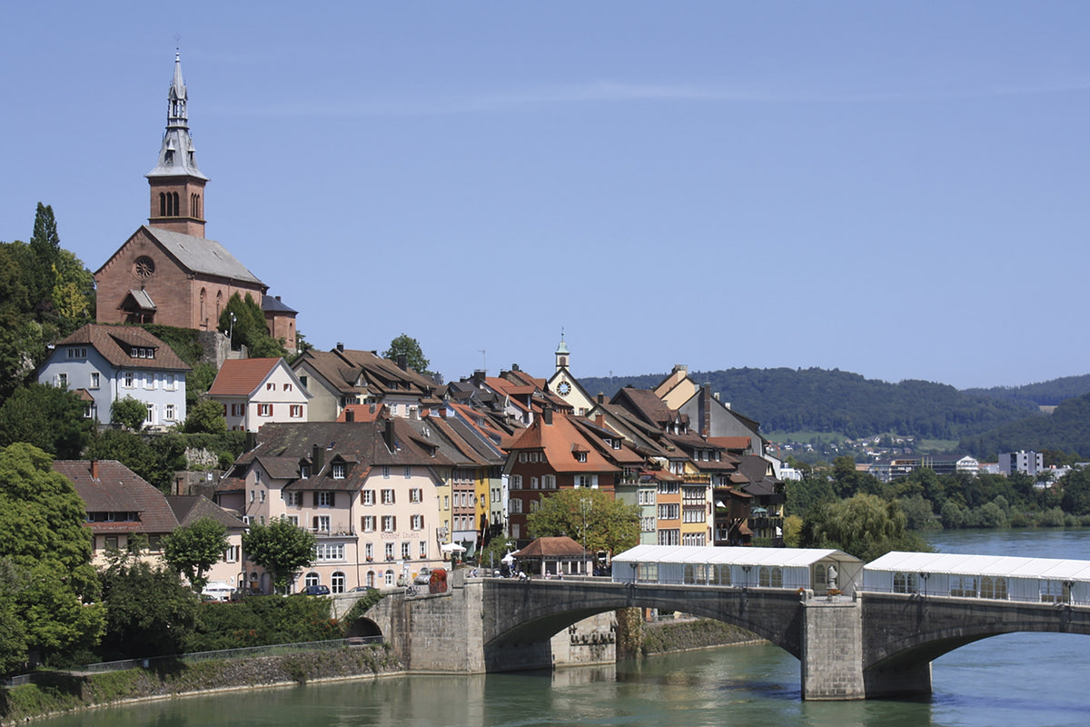 The Rhine Cycle Route - Route Photos - The German part of Laufenburg on the north bank of the Rhine (Stage 8)