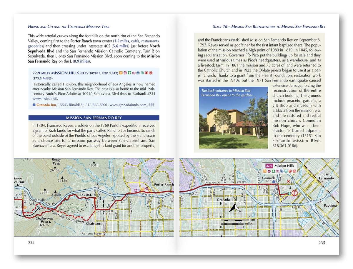 Hiking and Cycling the California Missions Trail - Route Photos