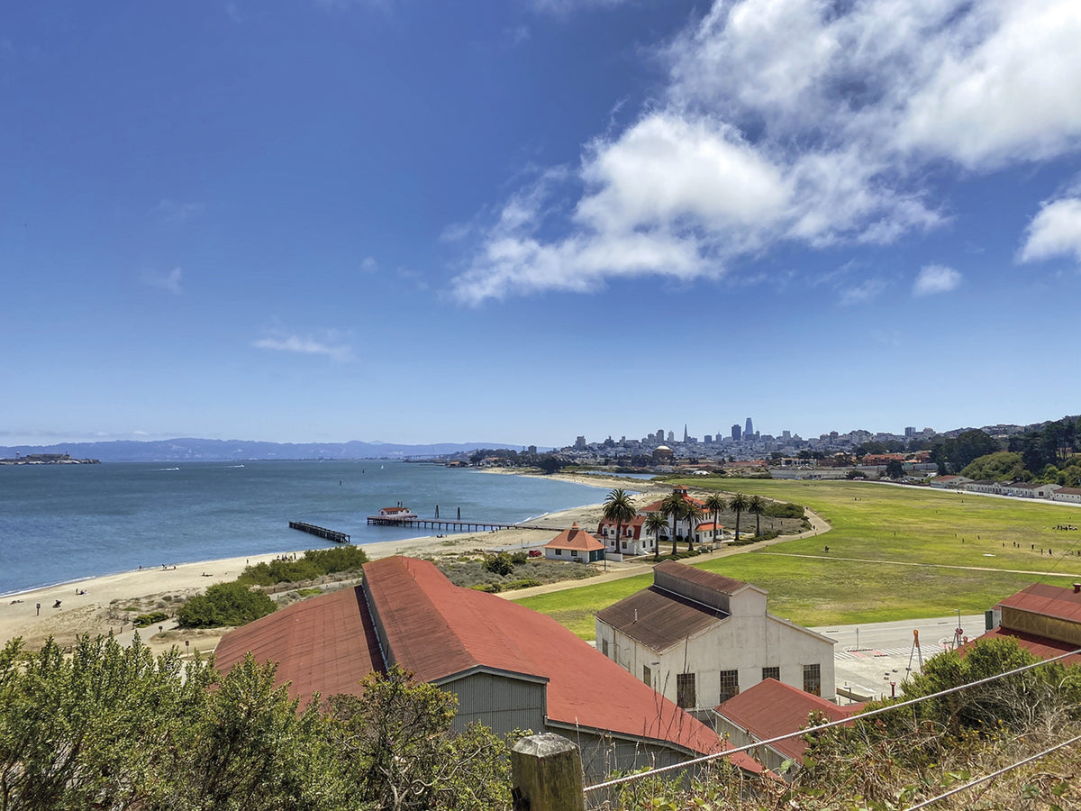 Hiking and Cycling the California Missions Trail - Route Photos - View from the Presidio to Crissy Field and downtown San Francisco (Stage 2)