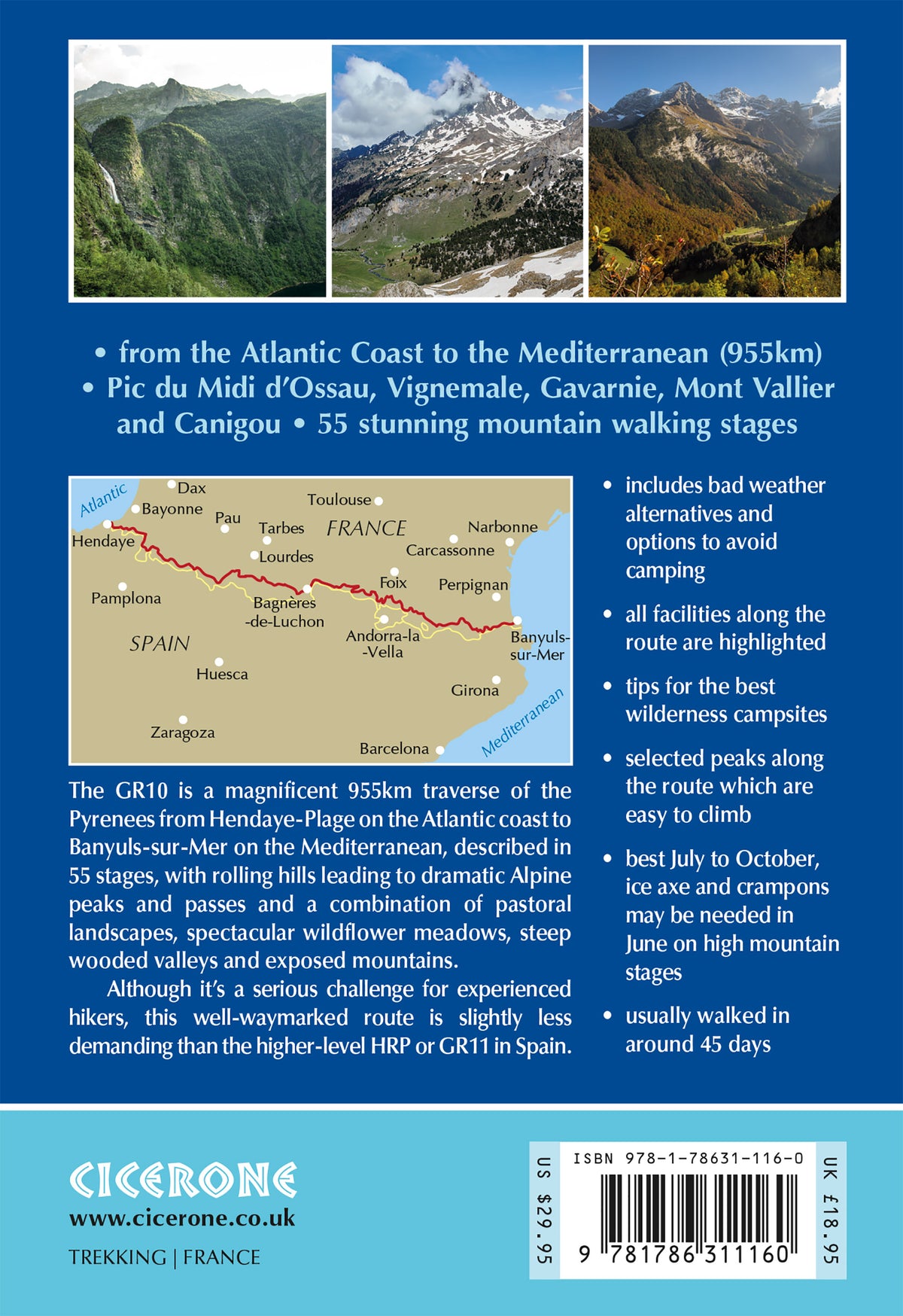 Trekking the GR10 - Back Cover