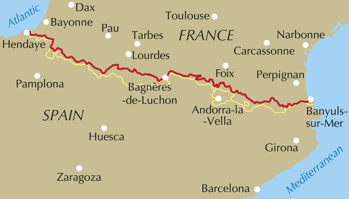 Trekking the GR10 - Location Map
