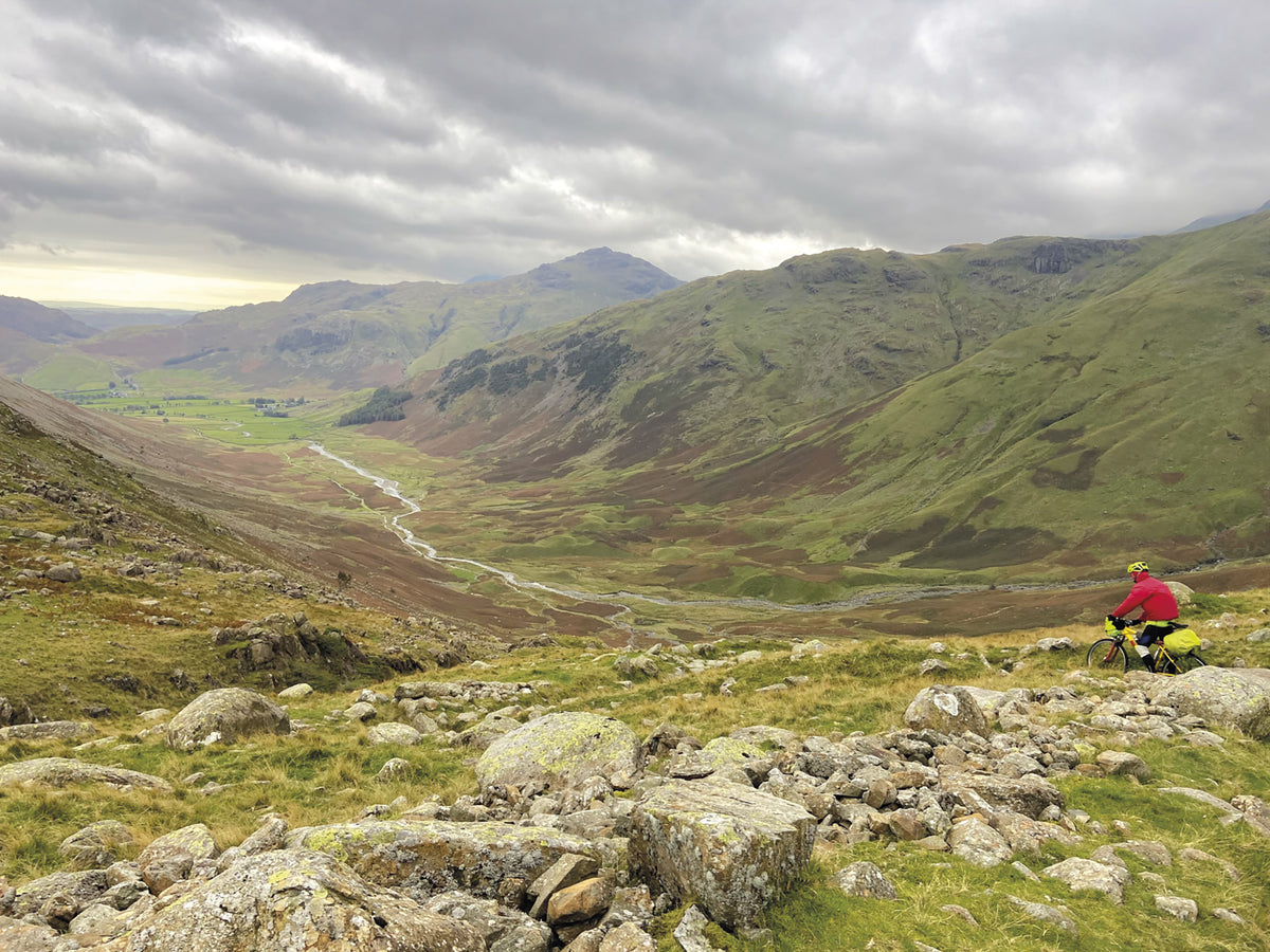 Bikepacking in the Lake District - Route Photos - Starting the exceptional descent into Mickleden
