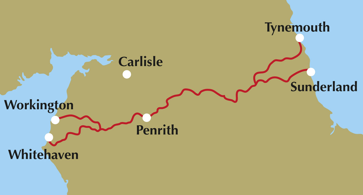 The Coast to Coast Cycle Route - Location Map