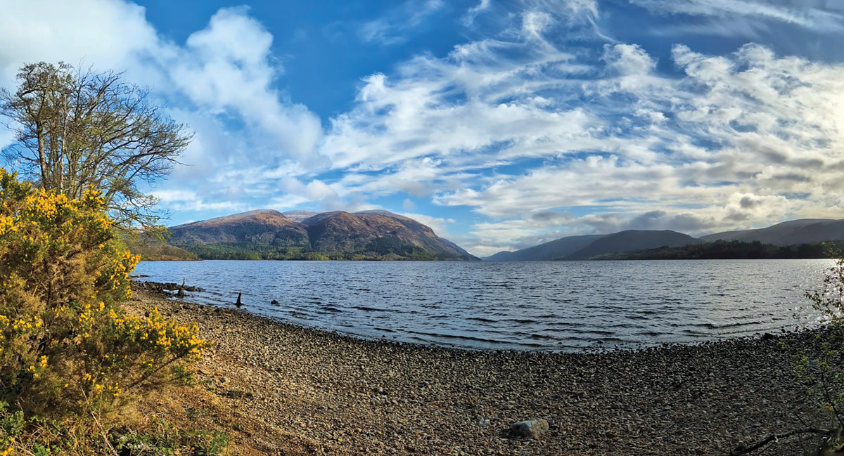 Walking the Great Glen Way - Route Photos - Looking along the length of Loch Lochy, where the Great Glen Way largely follows the shoreline