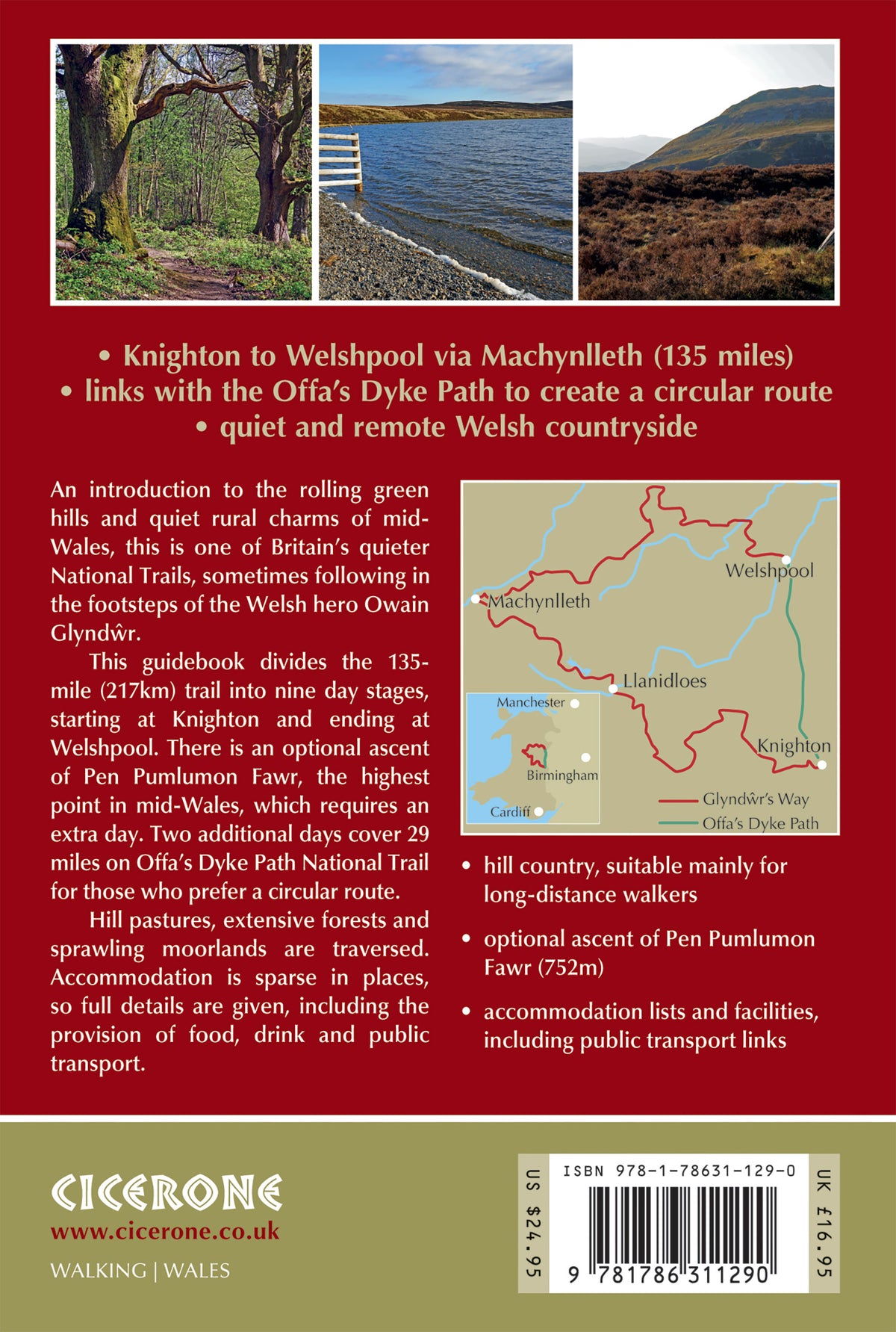 Walking Glyndwr's Way - Back Cover