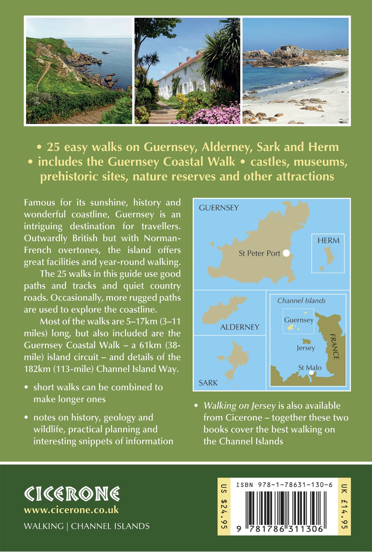 Walking on Guernsey - Back Cover