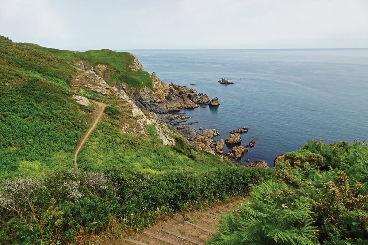 Walking on Guernsey - Route Photos - The cliff path features several ascents and descents on its way to La Prévôte (Walk 5)