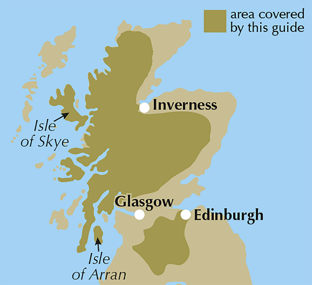 Scotland's Best Small Mountains - Location Map