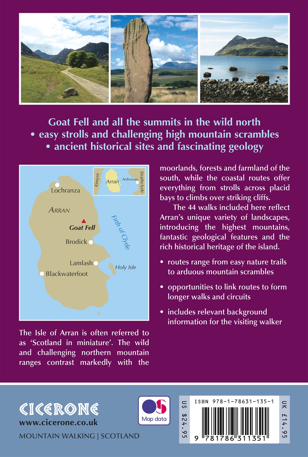 Walking on Arran - Back Cover