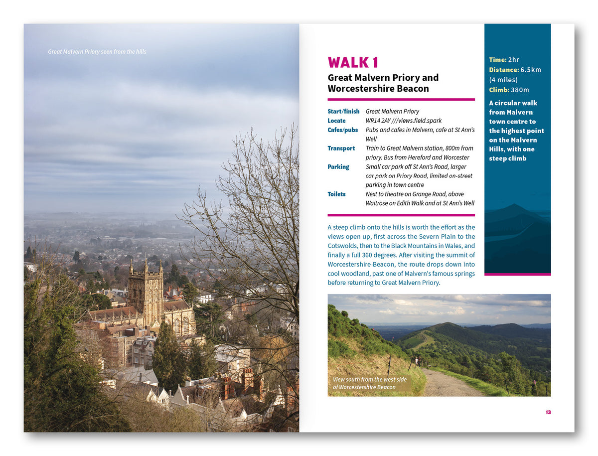Short Walks on the Malvern Hills - Route Photos
