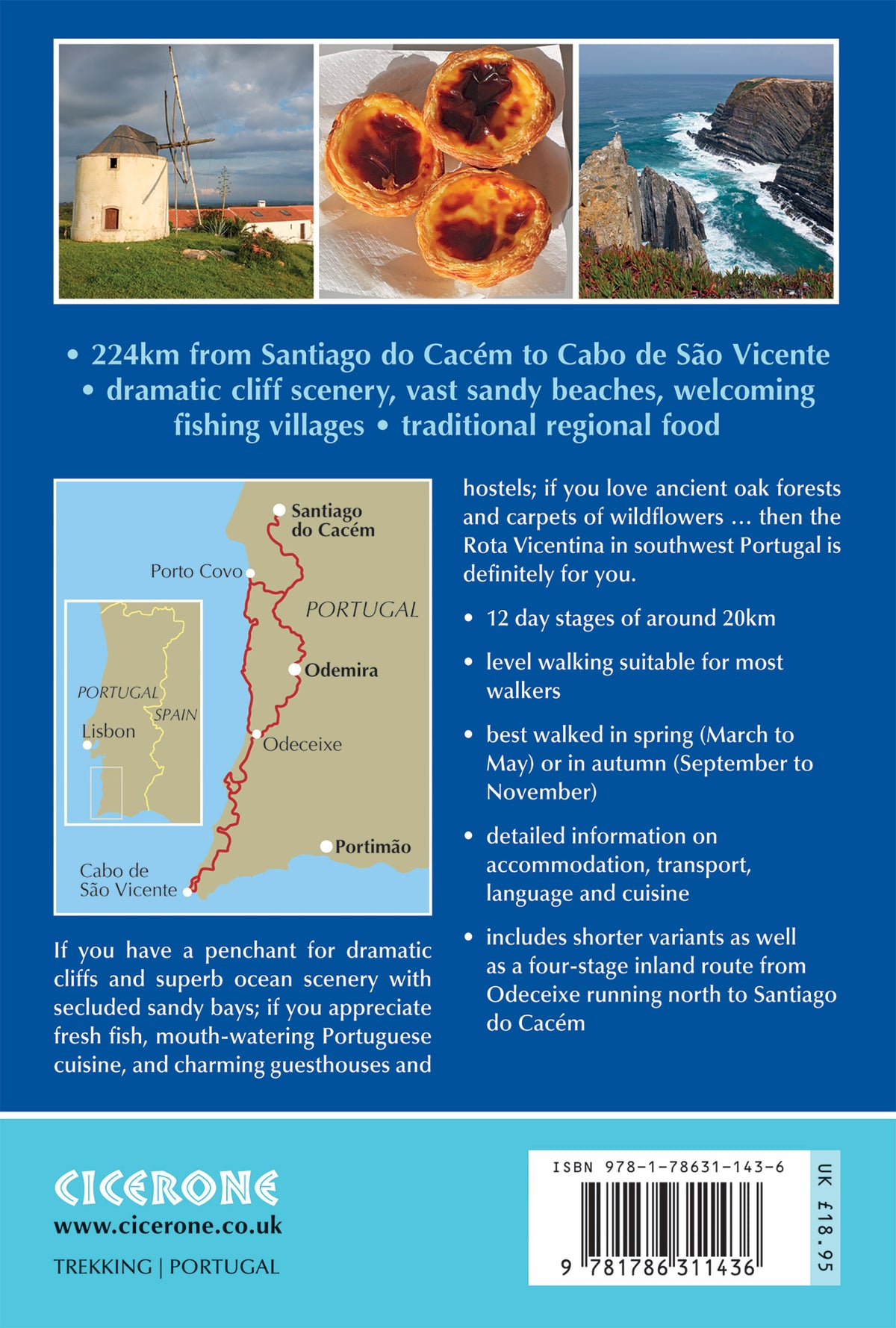 Portugal's Rota Vicentina - Back Cover