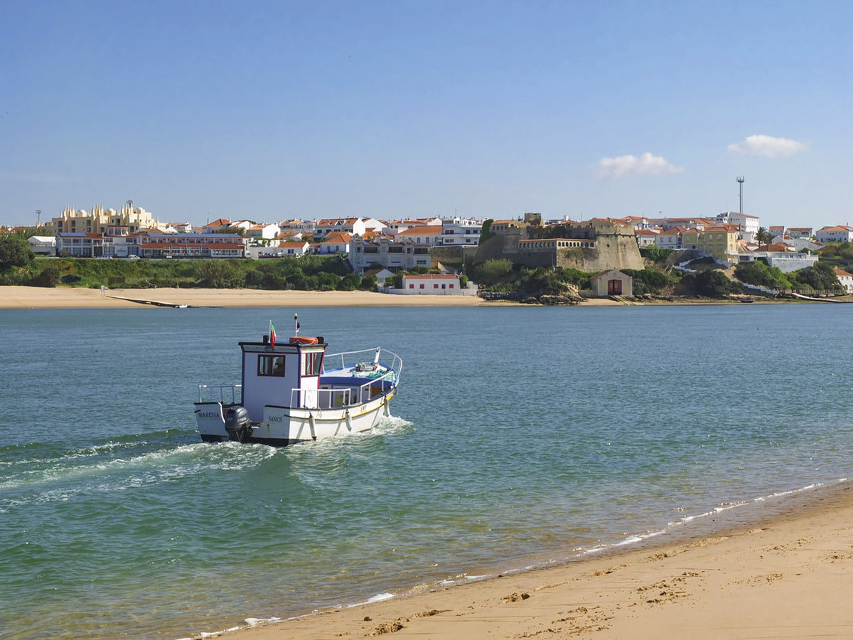 Portugal's Rota Vicentina - Route Photos - The ferry crossing Rio Mira (Stage 5)