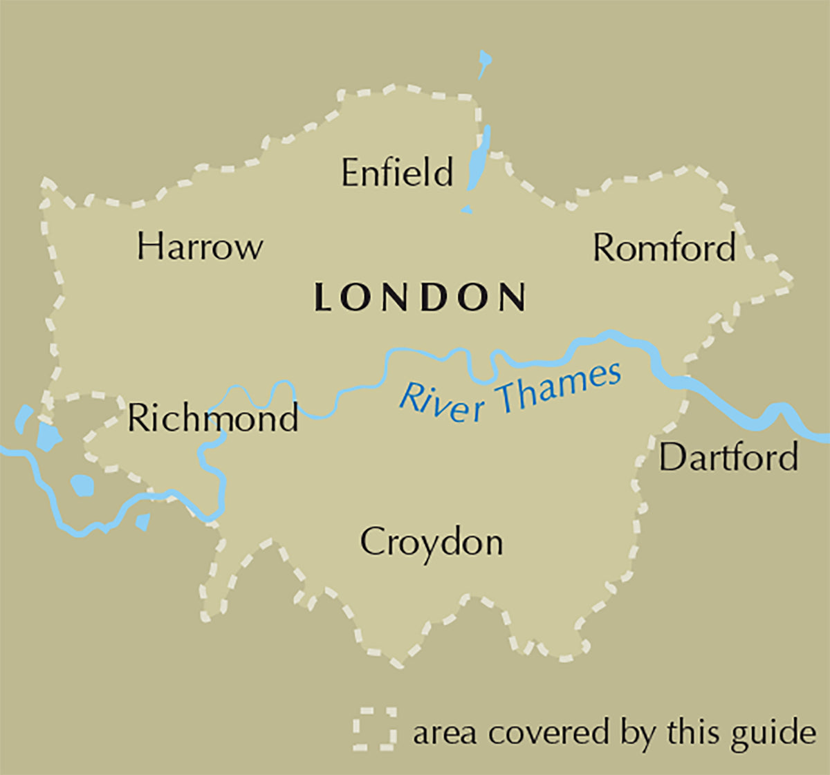Walking in London - Location Map