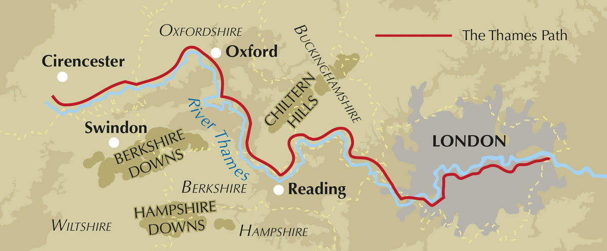 The Thames Path Map Booklet - Location Map