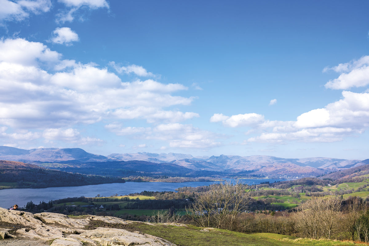 Short Walks in the Lake District: Windermere Ambleside and Grasmere - Route Photos - Superb views on a clear day from Orrest Head
